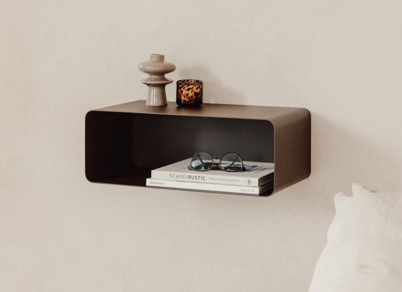 Nightstand Nelio – Hanging Design with Cable Routing