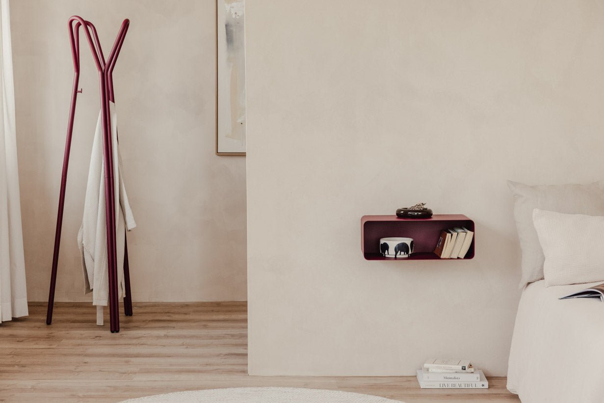 Nightstand Nelio – Hanging Design with Cable Routing