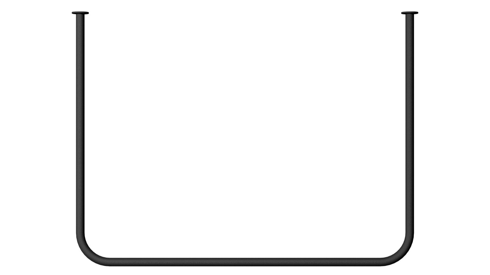 Wardrobe/Clothes Rail Enio – Rounded Design with Ceiling Mounting