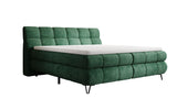 Boxspringbett Milla Cord in Grün (Poso 014) – Freisteller