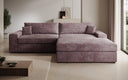 Designer Ecksofa Lugo in Cord – Mauve – Rechts