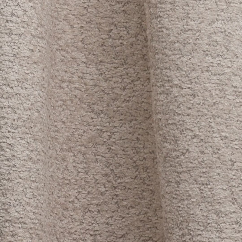 Designer corner sofa Lima with electric sleeper function in bouclé