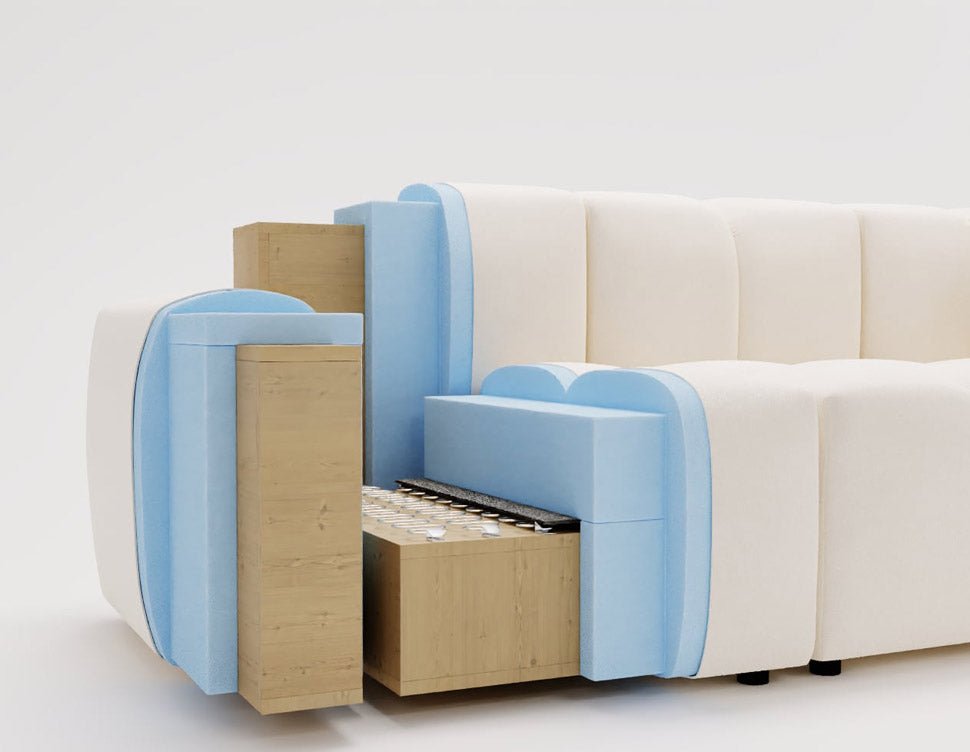 Designer Amber Sofa in Velvet