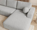 Designer Ecksofa Vanto in Bouclé – Sand – Rechts