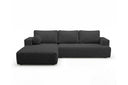 Designer Ecksofa Vanto in Bouclé – Anthrazit – Links