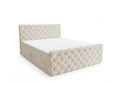Boxspringbett Adora Samt mit Stauraum – Beige