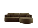 Designer Ecksofa Lucca in Samt
