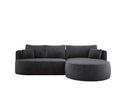 Designer Ecksofa Lucca in Samt