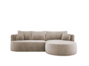 Designer Ecksofa Lucca in Samt