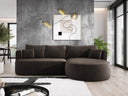 Designer Ecksofa Lucca in Samt