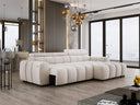 Designer corner sofa Amalfi in velvet with electric seat extension