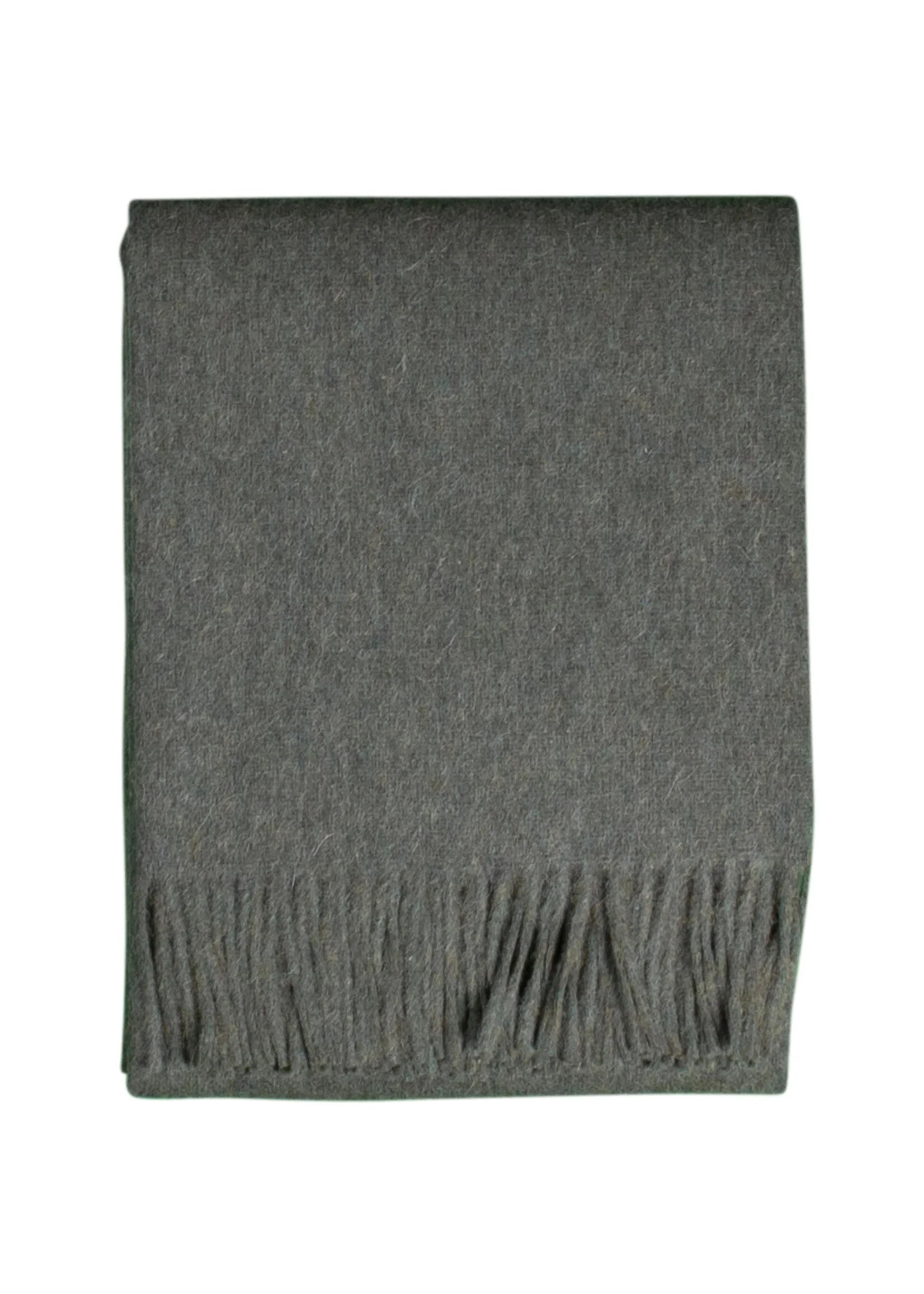 Alpaca bedspread Freja - pure alpaca wool in Green - 200x150 cm