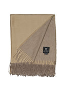 Light Alpaca Bedspread Elora - Pure Alpaca Wool in Sand - 175x135 cm