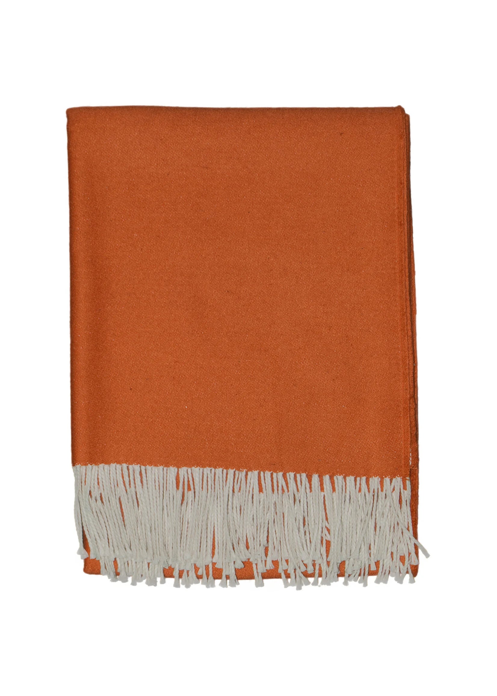 Light Alpaca Bedspread Noria - Pure Alpaca Wool in Orange - 175x135 cm