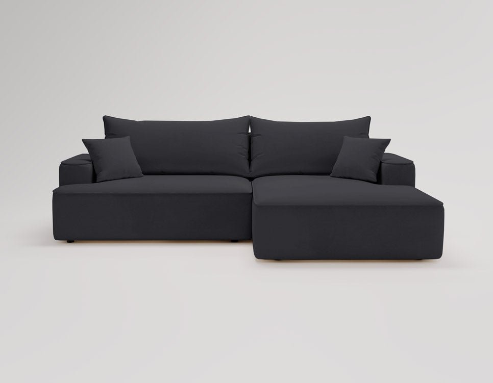 Designer Sofa Fresh in Velvet with Sleeper Function and Storage Space