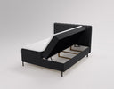 Lumière Box Spring Bed in Velvet with Storage