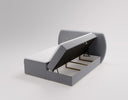 Boxspringbett Pure in Samt mit Stauraum