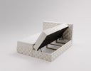 Eden Box Spring Bed in Velvet with Storage