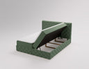 Eden Box Spring Bed in Velvet with Storage