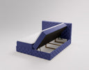 Eden Box Spring Bed in Velvet with Storage