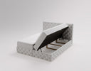 Eden Box Spring Bed in Velvet with Storage
