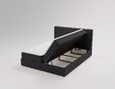 Eden Box Spring Bed in Velvet with Storage