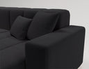 Designer Ecksofa Loft in Samt