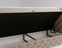 Eden Box Spring Bed in Velvet with Storage