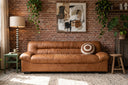Designer sofa Talaro - made of waxed leather