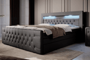 Sonno Box Spring Bed with RGB, USB, and Storage Space