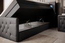 Sonno Box Spring Bed with RGB, USB, and Storage Space