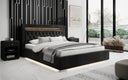 Designer Upholstered Bed Ida incl. RGB, USB, and Storage