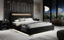 Designer Upholstered Bed Ida incl. RGB, USB, and Storage
