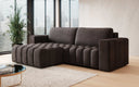 Designer corner sofa Tirina with sleeping function
