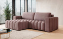 Designer corner sofa Tirina with sleeping function