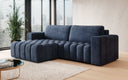 Designer corner sofa Tirina with sleeping function