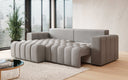 Designer corner sofa Tirina with sleeping function