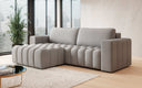Designer corner sofa Tirina with sleeping function