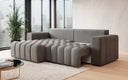 Designer corner sofa Tirina with sleeping function