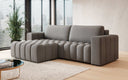 Designer corner sofa Tirina with sleeping function