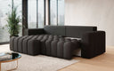 Designer corner sofa Tirina with sleeping function