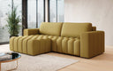Designer corner sofa Tirina with sleeping function
