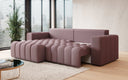 Designer corner sofa Tirina with sleeping function