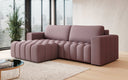 Designer corner sofa Tirina with sleeping function