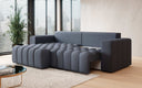 Designer corner sofa Tirina with sleeping function