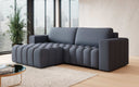 Designer corner sofa Tirina with sleeping function