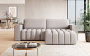 Designer corner sofa Tirina with sleeping function