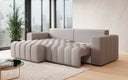 Designer corner sofa Tirina with sleeping function