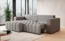 Designer corner sofa Tirina with sleeping function