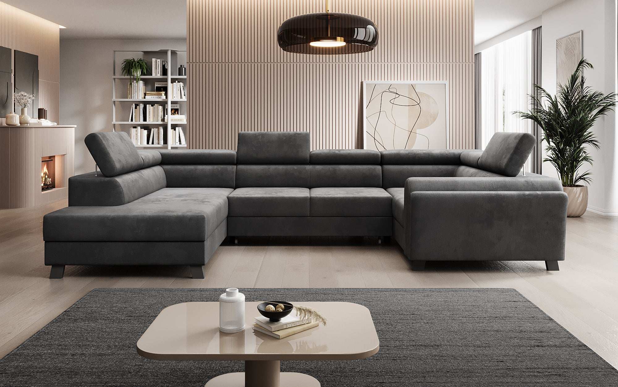 Designer Sofa Emilio with Sleeping and Folding Function